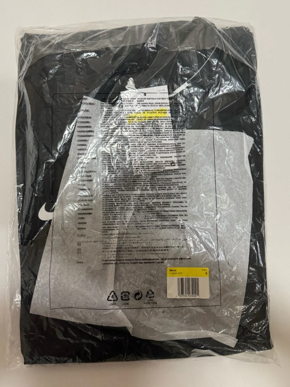 Nike Football Coach's Hooded 1/4 Zip Jacket Black Mens Size Small *MEASUREMENTS* - Picture 8 of 8